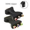 Plug and Play Digital Signal Gold-plated Audio Adapter Component Converter HDMI To 3 RGB/RCA Video