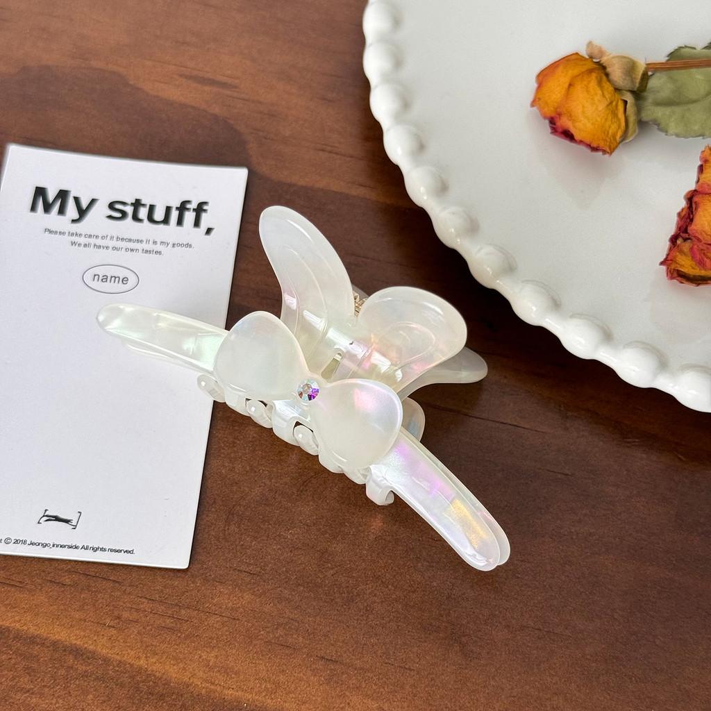 Очаровательная заколка для волос в корейском стиле с кроличьими ушками и сверкающими стразами разных цветов