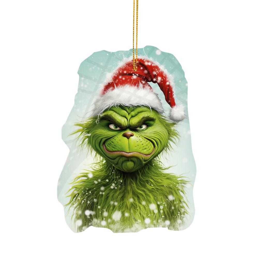 Мультфильм акриловый зеленый кулон праздничное дерево кулон автомобильный аксессуар кулон для внутреннего и наружного украшения