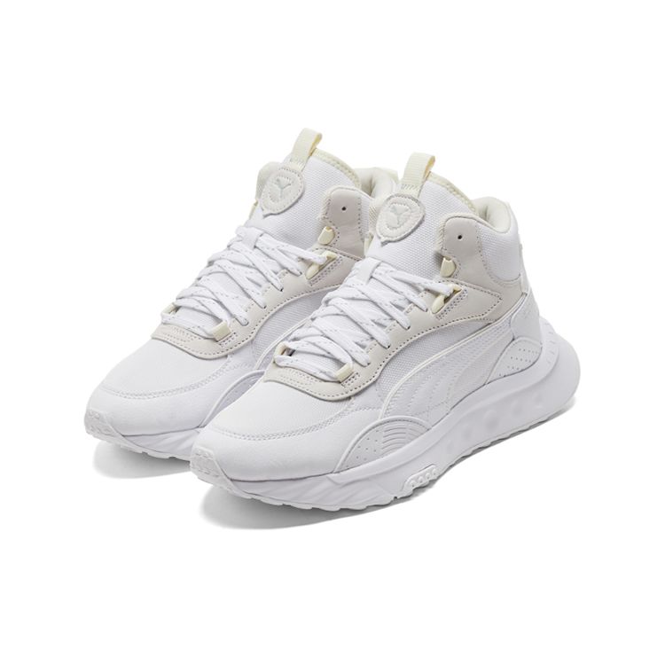 Puma Wild Rider Ткань Кожа Синтетическая кожа Верхний слой Коровья кожа Резина ПУ Удобные Универсальные Полувысокие Повседневные Кроссовки Унисекс Повседневная обувь 382003-02