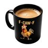 F-Caw-F Кружка с рисунком курицы Керамическая кружка для кофе в стиле фермерского дома Животная чашка для чая Фермерская кухня Завтрак Утренняя чашка для молока Посуда для напитков
