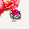 Black Rainbow Mystic Fire Topaz 925 Sterling Silver Ring V6434, Black Ring, Oval Ring, Valentin's Day Gift, Gift For Her, Birthday Gift, Handmade Jewe
