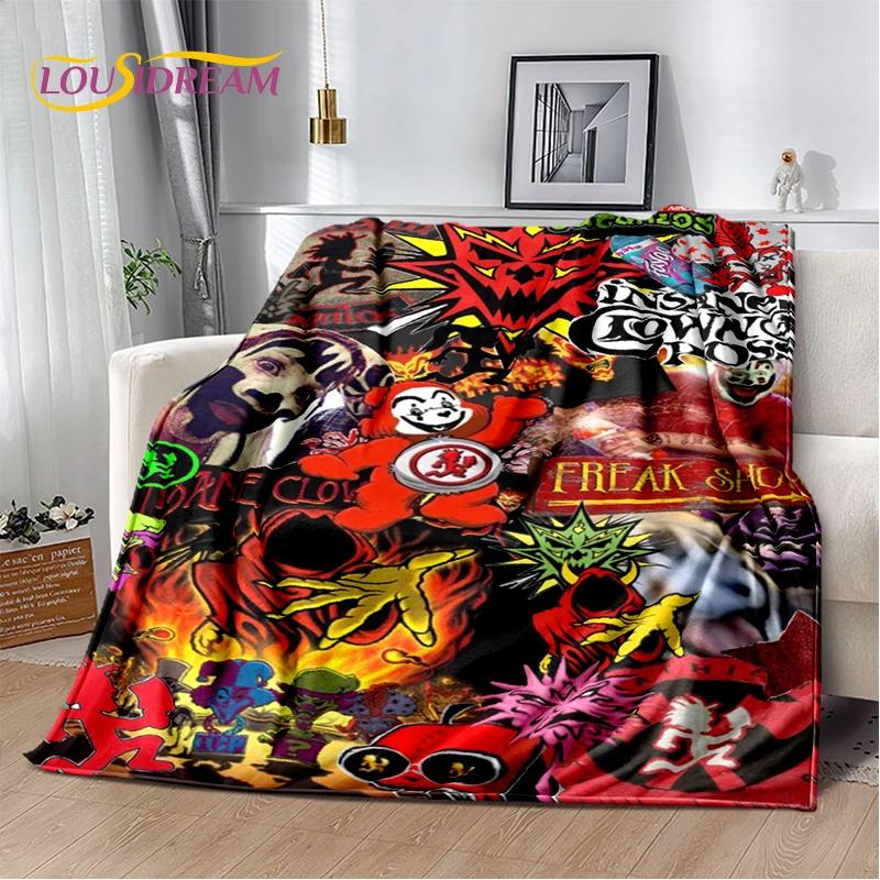 Icp Insane Clown Posse Джаггало Рэп Метал Мягкое Фланелевое Одеяло для Кровати Спальни Дивана Пикника, Плед для Укрытия на Улице Подарок