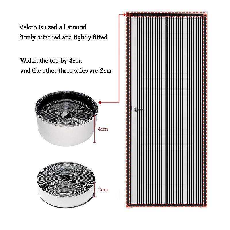 Дверная штора-сетка от комаров с алмазной ячейкой, летняя москитная сетка, магнитная сетчатая штора, самоклеящаяся, для домашнего использования, не требует сверления