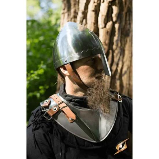 Нормандский Назальный Шлем Средневековый Viking Рыцарь Доспехи Носимый Стальной Шлем Ручной Работы Реконструкция LARP Костюм Подарок