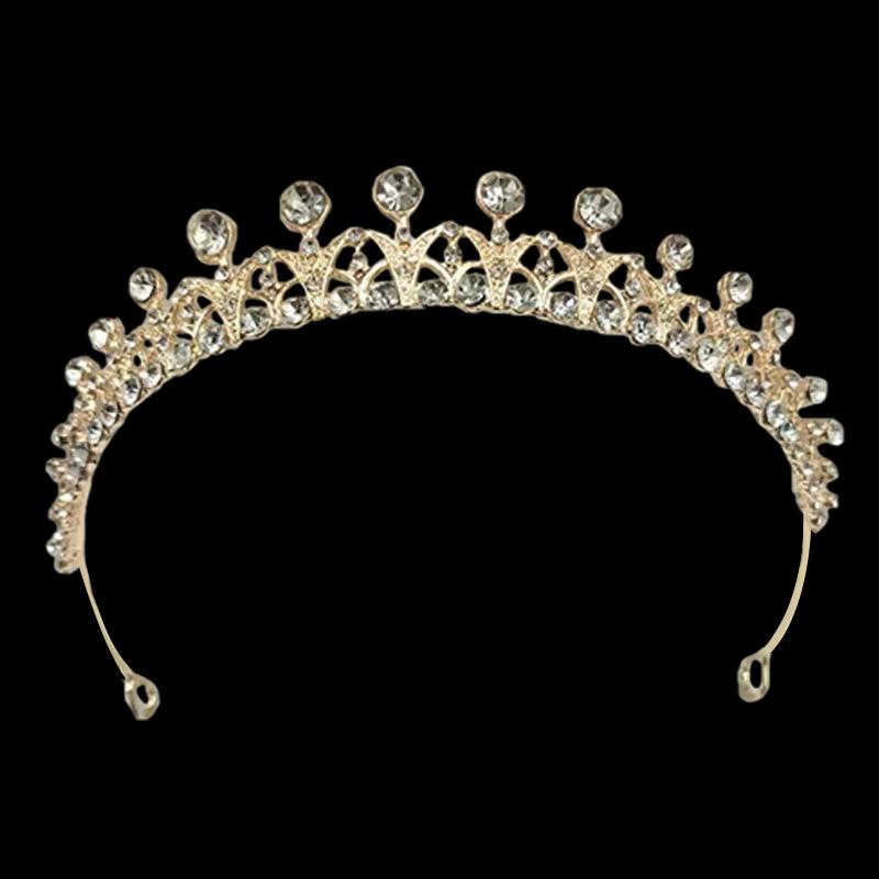 Bridal Crown Korean Simple Wedding Dress Headdress Birthday Party Car Model Performance Performance Headdress Hair Accessories Hair Crown