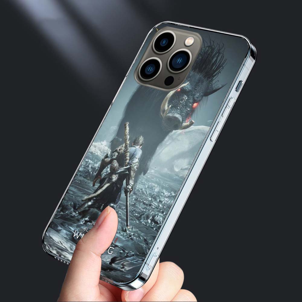 Чехол для телефона Black Myth Wu Kong Для iPhone 16E 15 Pro 14 Plus 17E 16 17 Pro Max Air 11 12 13 Mini Ударопрочный Capa Милый Чехол TP