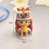 PVC Lion Dance Koi Boy Girl Doll Decoration New Year Miniature Ornaments  Car Interior Supplies