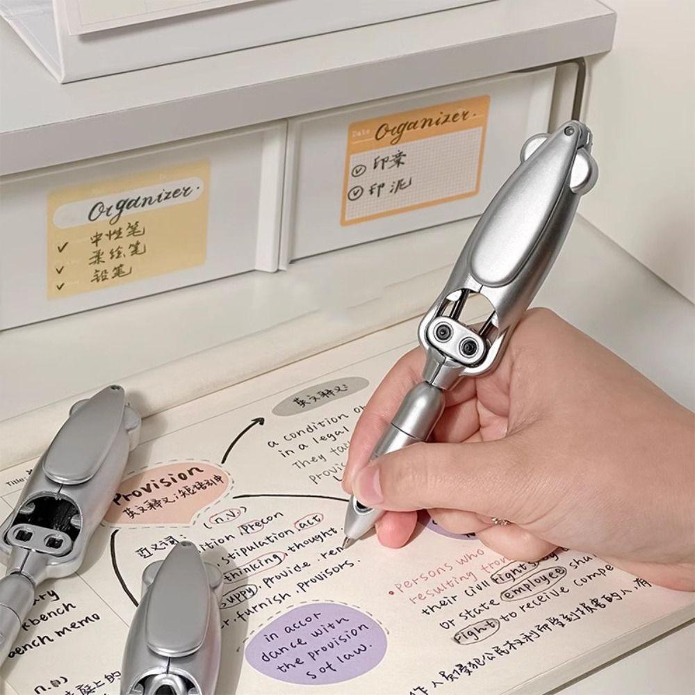 Multifunction Robotic Ballpoint Squid Appearance Foldable Writing Pen  Drawing Stationery