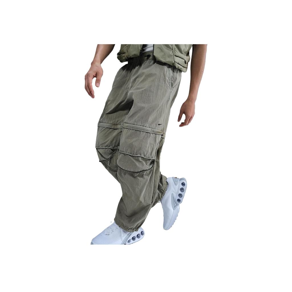 Nike SS25 Технологичные Удобные Мягкие Свободные Универсальные Повседневные Брюки Мужские низы Зеленый HJ2949-320