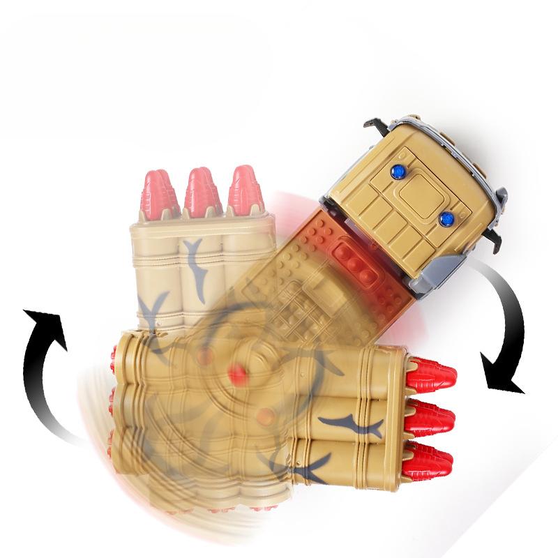 New 1/24 2.4G Rc Truck Radio Controlled Car 10 Channel Military Missile Vehicle Model Rocket Launcher with Launch Function Toys Boy Gift