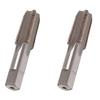 ABJI-2шт 1/4 дюйма - 18 Npt Быстрорежущая сталь Конический трубный метчик Металлический инструмент для нарезания резьбы Резьбовые ручные инструменты