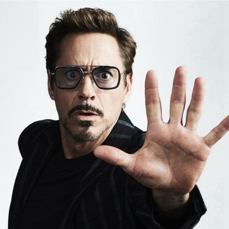 Солнцезащитные очки бренда Дизайн Популярные очки Iron Man Двойной луч Квадратные Высокое качество Мужские Новые Солнцезащитные Очки Женские Горячая Распродажа Унисекс Уникальные