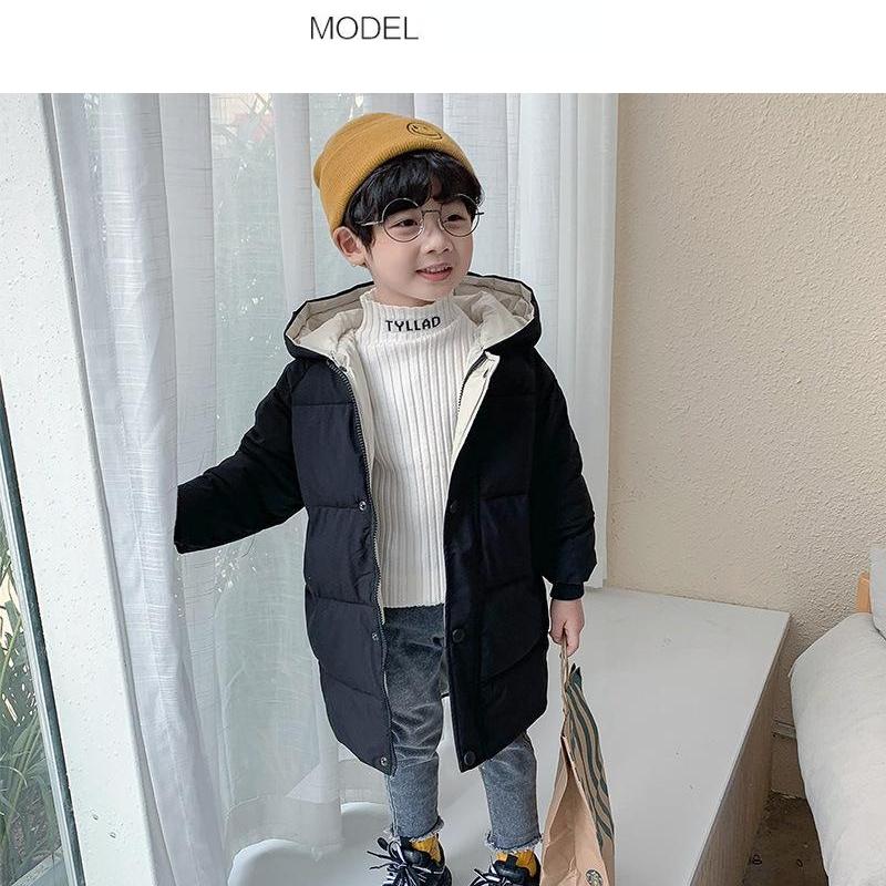 New Children's Down Jacket Boys Girls Winter Clothes Korean Cotton Padded Clothes Baby Thickened Coat
