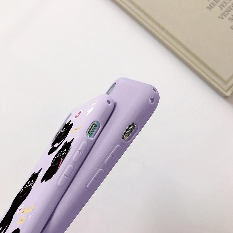 Мягкий силиконовый чехол Cat для Xiaomi Redmi Note 13 Pro 13C 14T Poco C65 Samsung A55 A35 M35 S24 Plus Huawei Honor 200 Lite iPhone Realme противоударный чехол