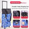 Складная Портативная Ручная Тележка для Покупок на Колесах для Кемпинга и Супермаркетов