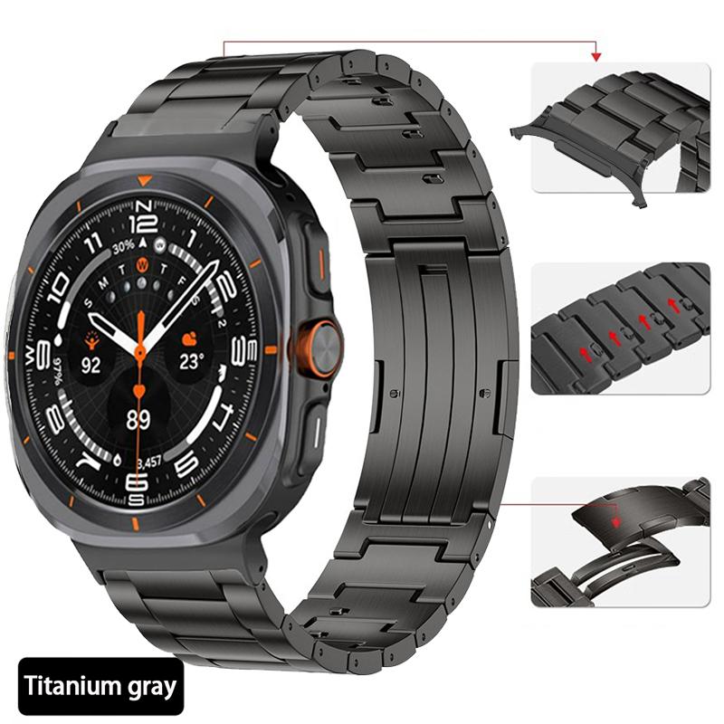 Титановый ремешок с быстрой заменой для Samsung Galaxy Watch Ultra 47мм браслет Ремешок Correa для Galaxy Watch 8-7 Ultra Strap