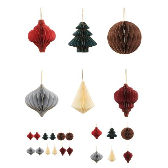 Рождественские бумажные сотовые украшения для елки 3D бумажный сотовый фонарь с блестящим краем для винтажной нейтральной рождественской вечеринки домашний декор