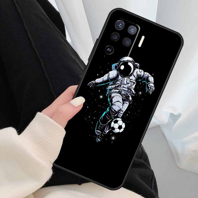 Astronaut Star Space Case For Oppo A17 A57 A77 A40 A78 A54 A74 A94 A76 A16 A96 A18 A60 A80 A38 A58 A98 A15 A5 Pro