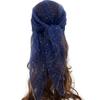 Thin Hotfix Rhinestone Square Scarf Sparkle Glitter Veil Turban Mesh Bandana  Women Fashion