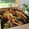 Custom Name Botanical Adventure Carpet Rug Customizable Soft Washable Anti-Slip Home Living Room Sofa Mats Personalized Rug. 090989