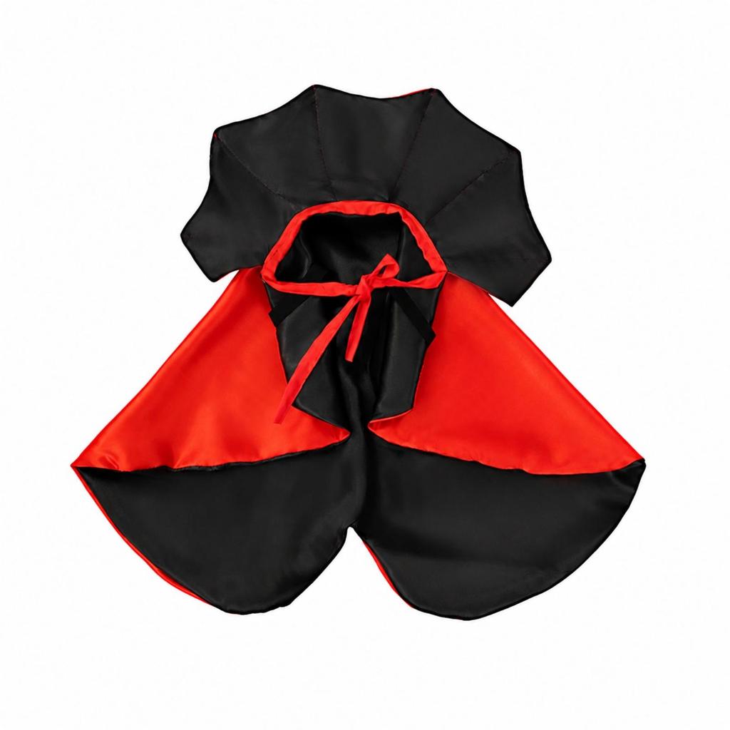 Flowing Pet Costume Cape Adjustable Hooded Funny for Seasonal Photos
