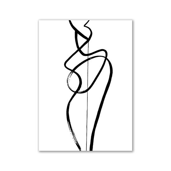 Fashion Black And White Sexy Poster Flower Women Motivational Text Canvas Wall Art Prints Abstract Painting Wall Hanging Decor