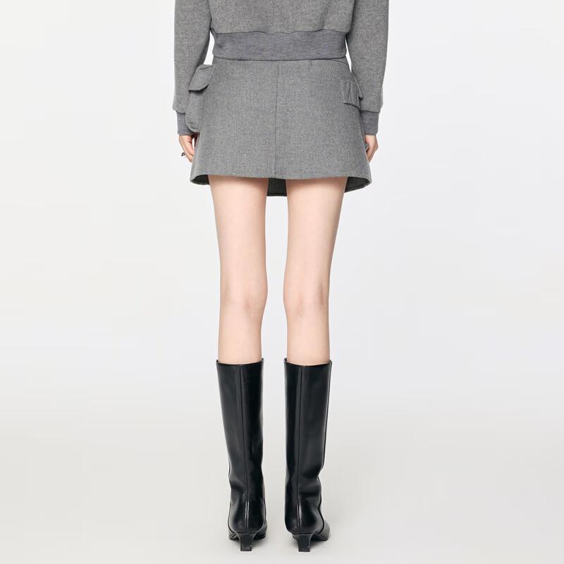 JNBY Women's Wool Blend Double-Sided A-Line Skirt