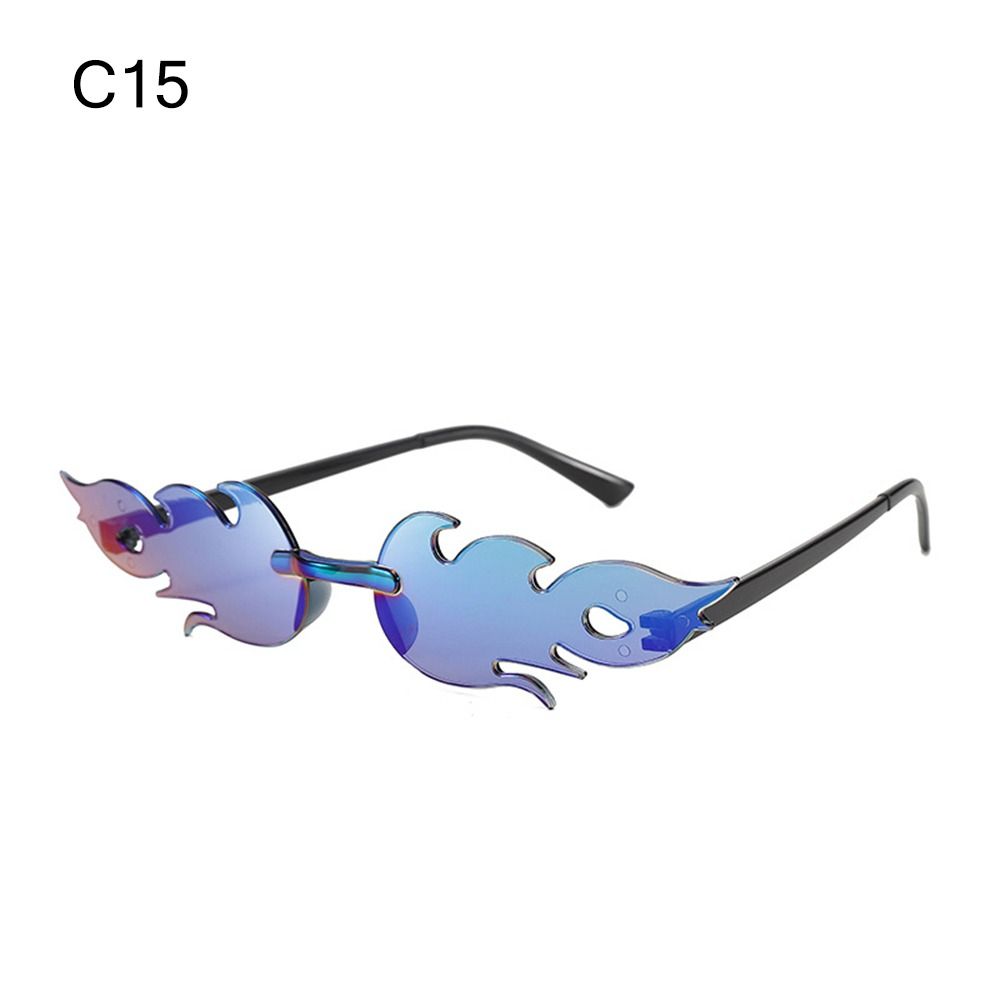 Novelty Eyewear Cosplay Party Flame Shaped Flame Sunglasses Sun Glasses Sunglasses for Women