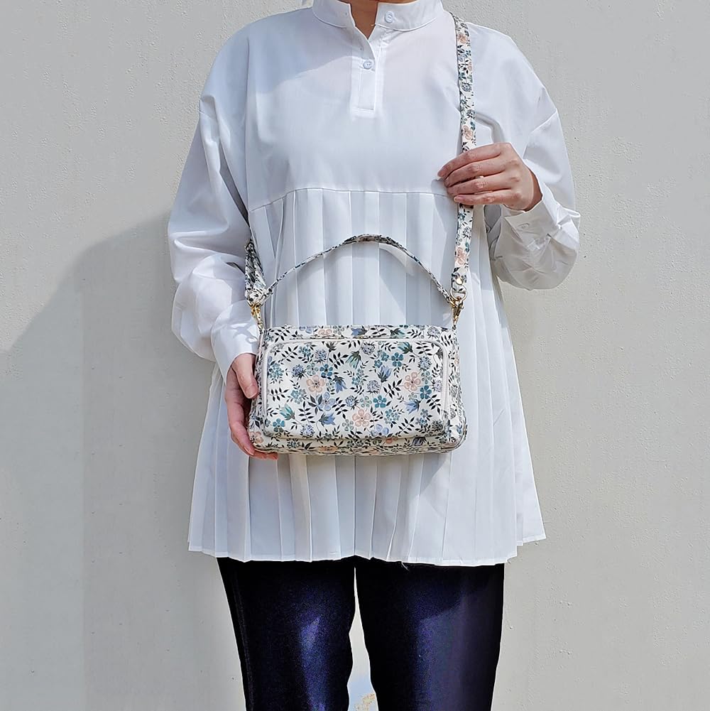 Кошелек из хлопка на ощупь, сумка через плечо, Liberty Print, IC Card с карманом, многофункциональный кошелек, сумка через плечо, дорожный карман для смартфона