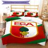 3pcs Football Team (75) Design Cover Set - HD Printed Bedding with 1 Cover and 2 Pillowcases - Perfect for Home and Dorm Decor