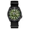 SEIKO 5 Sports SKX Street Style Green Camouflage Dial SRPJ37K1 Model Watch Mechanical Automatic Nylon Band Military (Domestic Number SBSA173) Men's