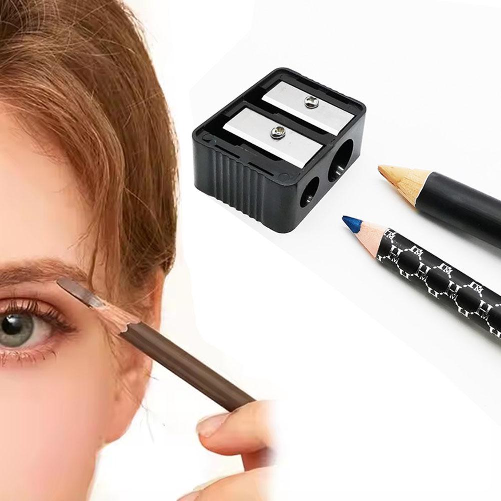 Двойные отверстия прецизионная помада косметическая точилка для карандашей принадлежности карандаш для губ школа офис глаз G0K3