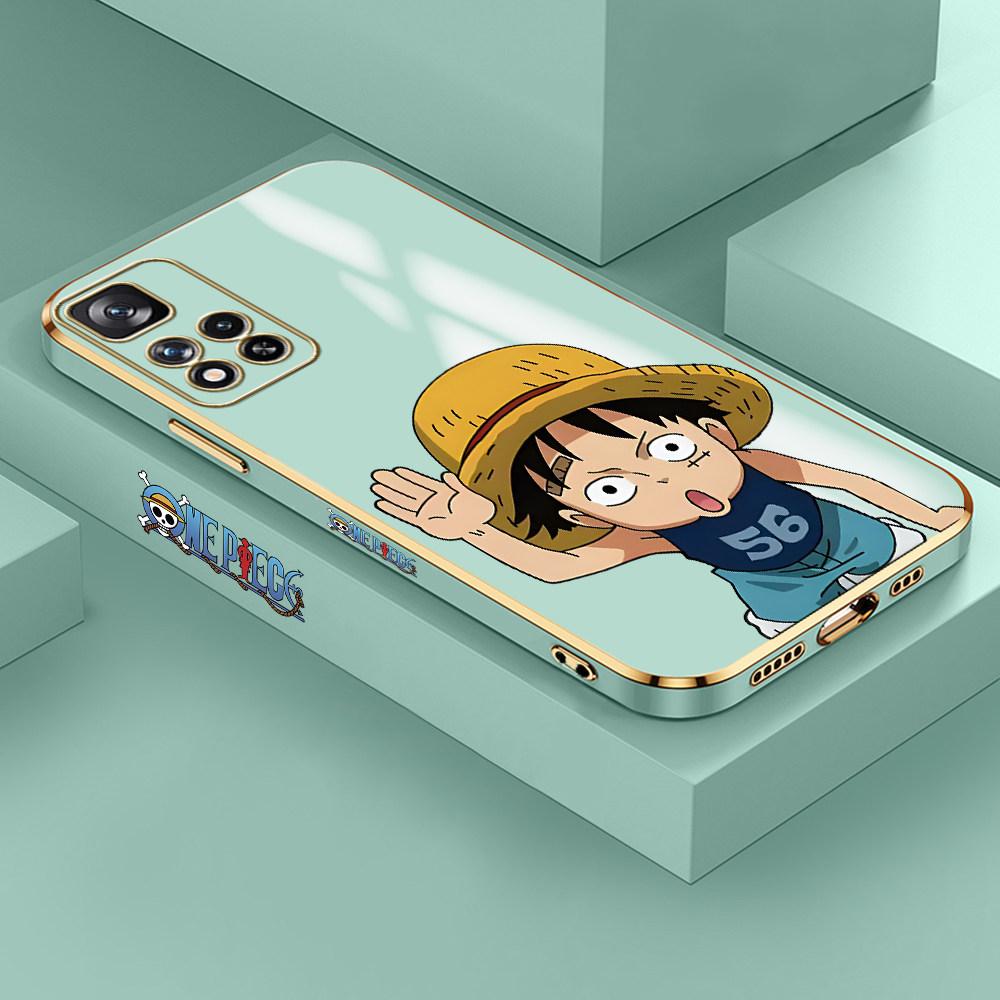 Для Redmi Note 13 Pro 12 Pro 12S 11 Pro 11S 10S OPPO A38 A77s A96 Realme C33 C65 OnePlus мягкий TPU полный объектив защитный чехол милый дизайн Luffy телефон