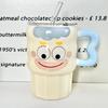 Милая милая чашка-соломинка с клоуном, высокоценная керамическая кружка с крышкой, забавная парная чашка для питья, подарок на день рождения