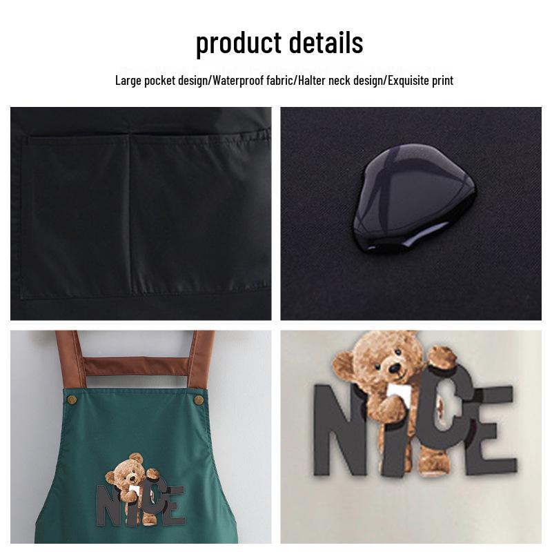 Водонепроницаемый и маслостойкий кухонный фартук для кофеен, готовки, садоводства и домашнего использования