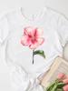 Women Top Tshirts Butterfly Flowers Sunflowers Print Durable Plussize Casual Tshirt Travel Daily Fashion Streetwear Gifts
