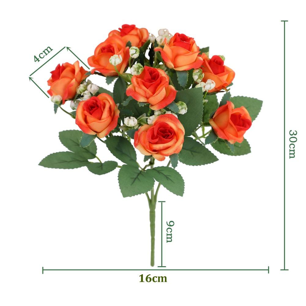 7 Colors Simulated Diamond Rose Flower DIY Party Decoration Festival Supplies Vintage Silk Rose Small Artificial Rose Flowers