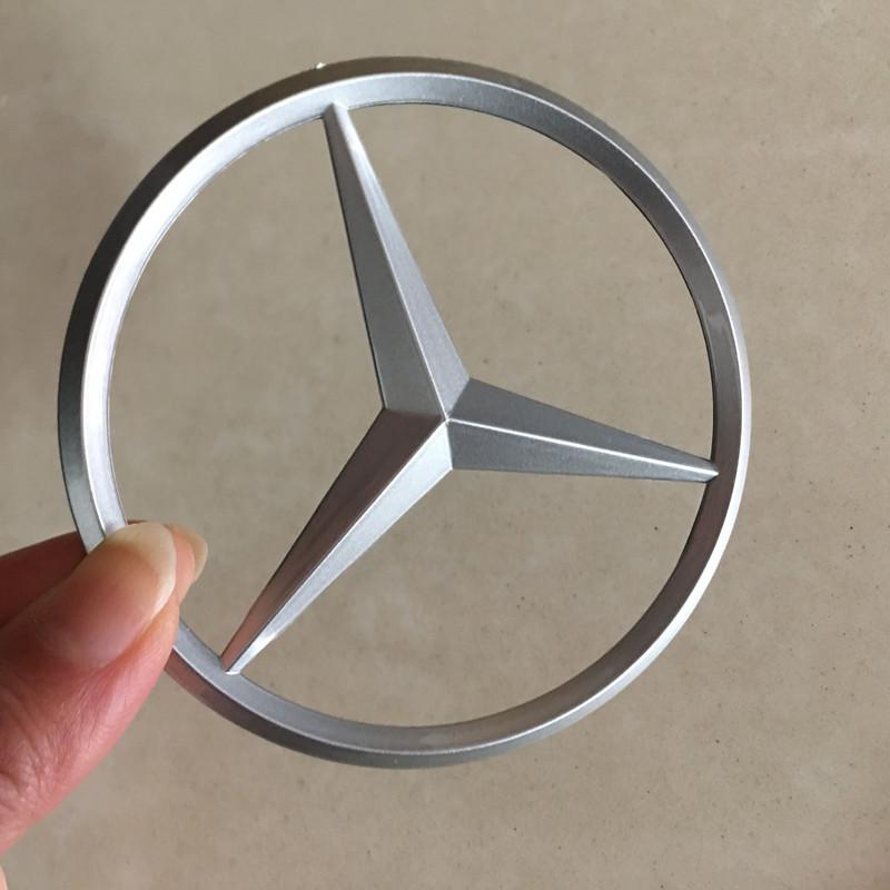 WAK3   9cm Car Rear Trunk Emblem Badge Sticker For Mercedes-Benz W205 W211 W212 GLC Car Tail Emblem Decals Interior Mouldings HBT-BENC