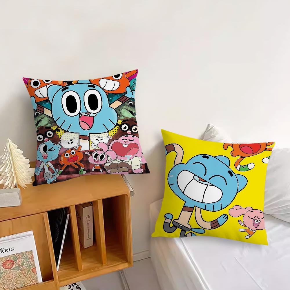 Удивительный Мультяшный Мир G-gumball Наволочка Подушка Декор Комната Дом Диван Гостиная Офис Авто Нордическая Простота