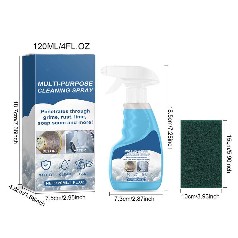 Пенный очиститель для автомобиля, спрей для удаления стойкой смазки и грязи, 120 мл, многофункциональный очиститель для глубокой очистки автомобиля и