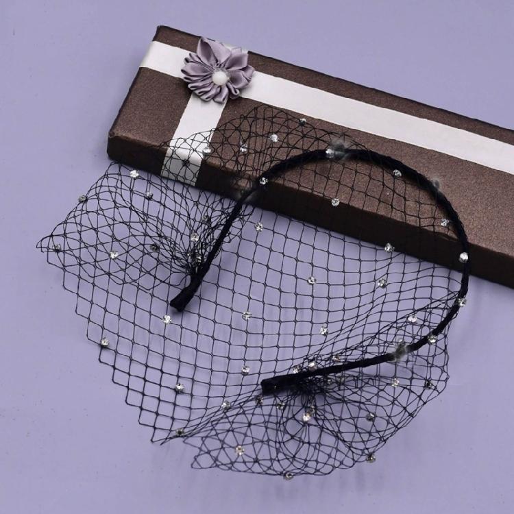 2pcs Wedding Fascinator Hair Hoop Rhinestones Crystal Headband Jewelry for Women