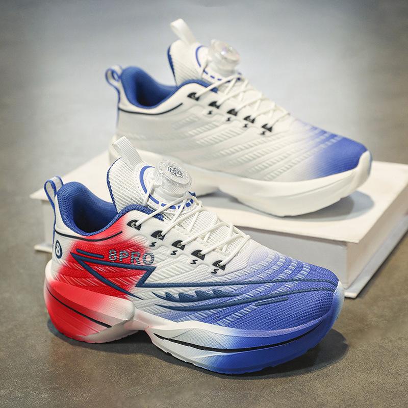 Новые кроссовки для учеников среднего и старшего возраста, сетчатый верх, летние дышащие, гоночные кроссовки для детей среднего и старшего возраста и студентов