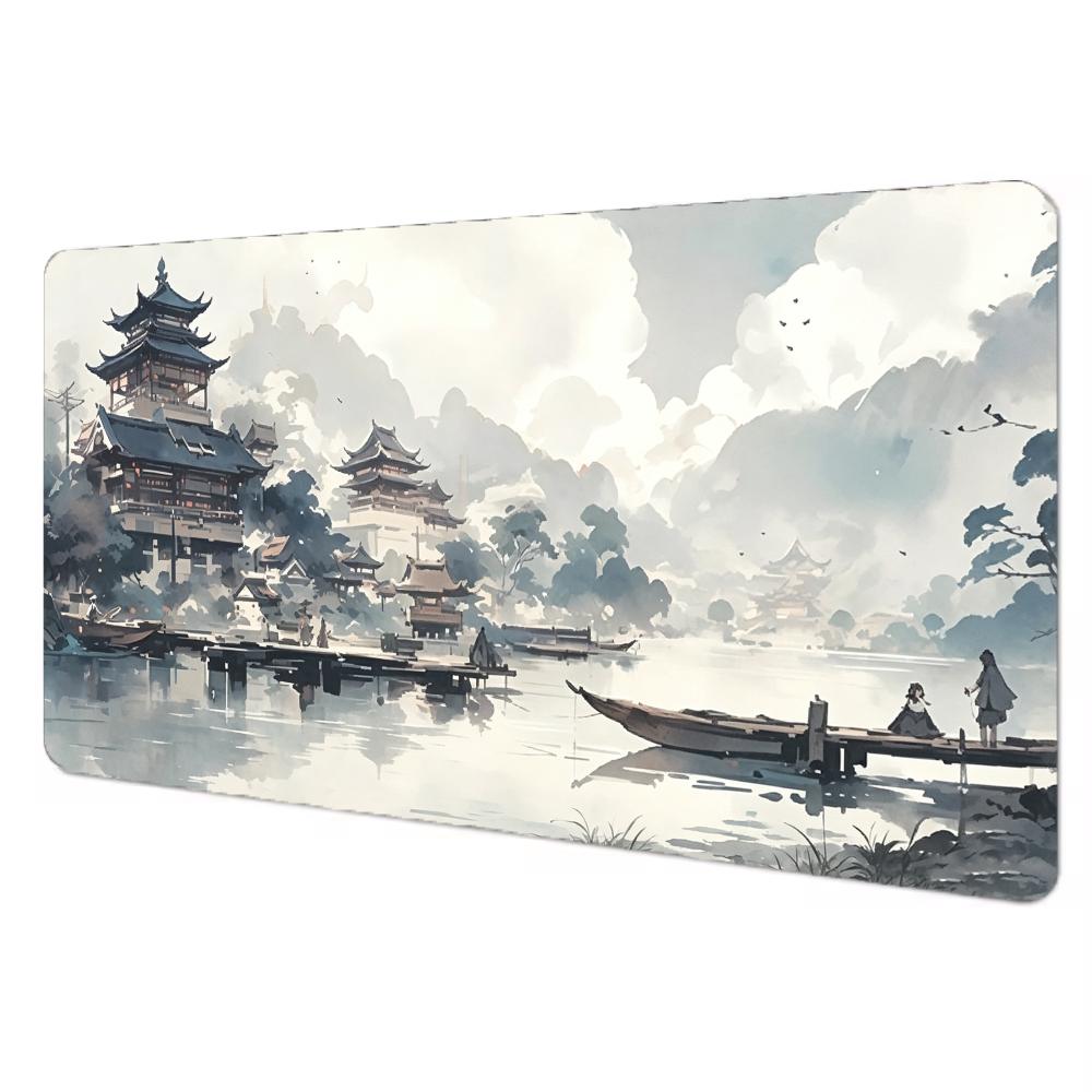 Ink wash painting Mouse Pad Gamer Mousepads Big Gaming Mousepad XXL Mouse Mat Large Keyboard Mat Desk Pad For Computer Laptop