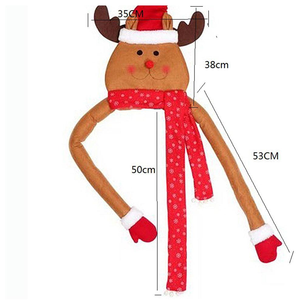 Snowman/Elk/Santa  Shape Xmas Tree Top Ornament for Christmas Party Home Decoration