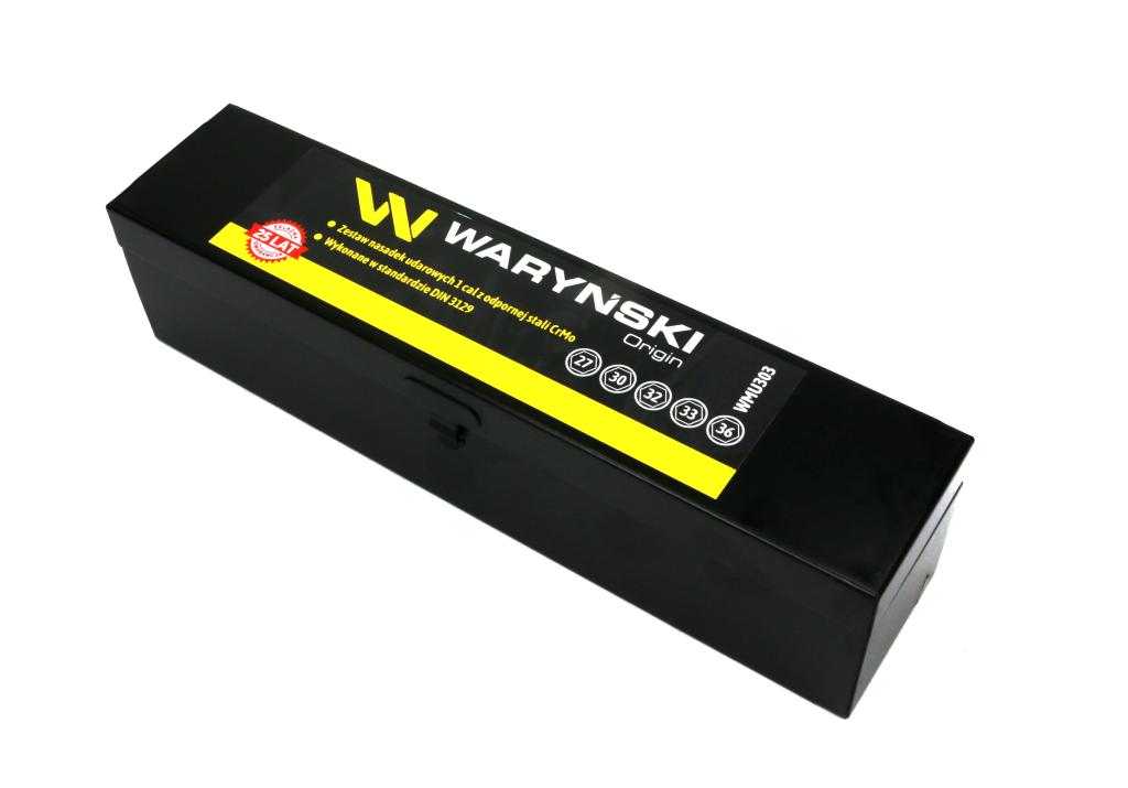 Zestaw Nasadek Udarowych 1" 5 Cz. 27. 30. 32. 33. 36 Mm Ze Stali Crmo Din 3129 Waryński