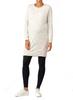 Casual Knitted Maternity Dress for FONDA Cream S [Seraphin] Dress, Breastfeeding, Women's