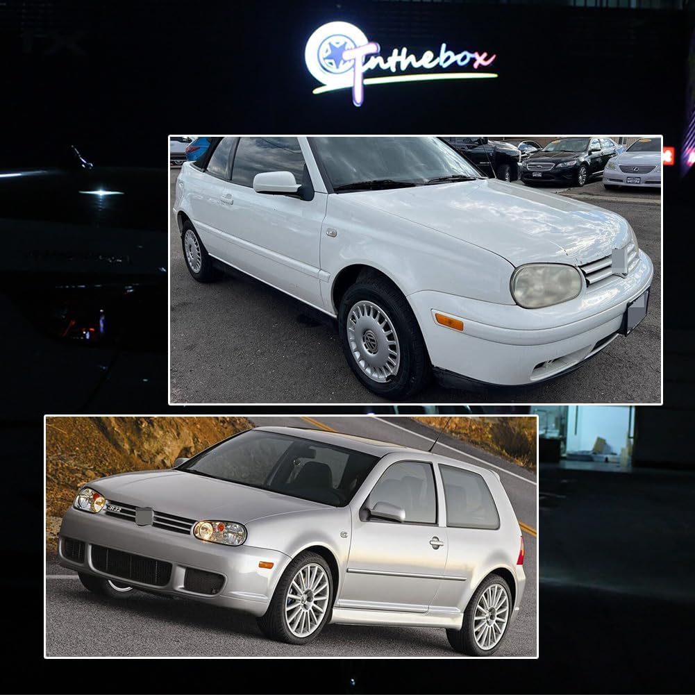 GTINTHEBOX Amber Lens Front Bumper Side Marker Light Housing Assembly Compatible with 1999-2005 Volkswagen MK4 Golf GTI R32 Rabbit Jetta