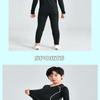 Boys Compression Tights Sets Running Training Fitness Sports Breathable Quick Drying Long Sleeve T-shirt