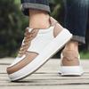 Large Size Men Skateboarding Shoes Light Trekking Shoes Men Soft Outdoor Walking Shoes Leather Sneakers Jogging Shoes Size 39-48
